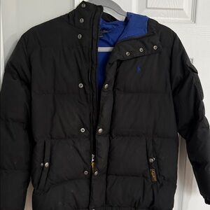Polo Ralph Lauren Black and Blue Puffer Jacket